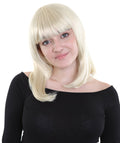 Charm Sunny Blonde Womens Wig | Medium Glamour Cosplay Halloween Wig