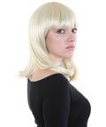 Charm Sunny Blonde Womens Wig | Medium Glamour Cosplay Halloween Wig