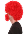 Men's Afro Wig With Eyebrow Full Mustache And Beard Set Red | Halloween Wig
