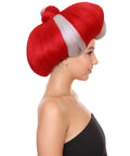 HPO Adult Women's Evil Stepmother Heart-shaped Pompadour Multiple color options, Capless Cap Design for Comfort