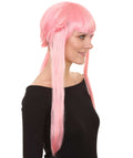 Comic Cutie Womens Wig | Pink Cosplay Halloween Wig