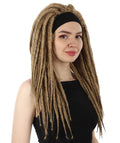 Adult Women's Deluxe Brown Dreadlocks Wig