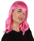 bob-styled pink wig