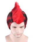 Red Punk Mohawk Wig