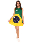 Brazil Flag Dress Costume