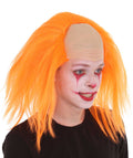 Horror Movie Scary Clown Half Bald Orange