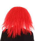 Horror Movie Scary Clown Half Bald Wig Red