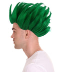 Green Spike Wig | Cosplay Halloween Wig | Premium Breathable Capless Cap