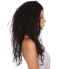 Long Dreadlocks Style Black Womens Wig | Fashion Wigs | Premium Breathable Capless Cap