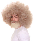 80's Hip-Hop Grandpa Wig with Beard Set