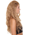 Women's Brown Color Straight Long Wig | Premium Breathable Capless Cap