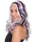 Long Curly Purple Ombre Wig