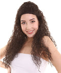 Womens Adult Princess Curly Wig | Brown TV/Movie Wigs | Premium Breathable Capless Cap