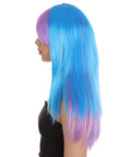 Purple Blue Two Tone Ombre Womens Wig
