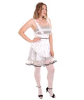 Sexy French Maid Light Silver Costume