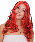 Red Multicolor Women’s Wig