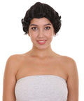 20'S flapper women black wig