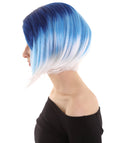 Blue Color Mid Ombre Wig