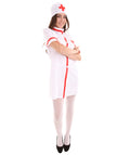 Red White Nurse Costume