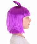 Neon Purple Butterfly Wig