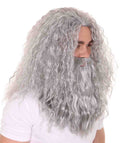 Grey men's wig