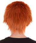 Orange All Back Wig