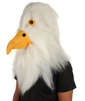 HPO White Eagle Wig with Mask  - Long Synthetic Fibers
