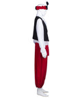 Adult Men's Magic Lamp Boy Storybook & Fairytale Costume |  Black, White & Red Cosplay Costume