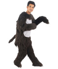 HPO Black and Grey Gorilla Costume | Long Synthetic Fibers