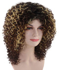 Brown Color Curly Wig