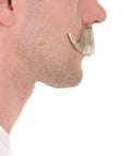 Men's Handlebar Style Mustache Set | White Cosplay Facial Hair