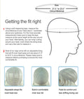 20s glitz & glamour grey wig measurement guide image