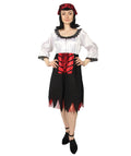Adult Women's Costume Sexy Pirate 2Pc  Costume | Multi Color Cosplay Costume