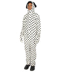 Adult Men's Dalmatian Costume , Black and White Halloween Costume