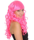 Curly Party Pink Women’s Wig
