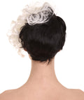 Womens Wig TV/Movie Short Black & White Fancy Cosplay Halloween Wig | Premium Breathable Capless Cap