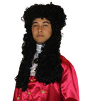 18th century nobleman black wig