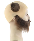 Mens Viking Wig with Beard Set with horn