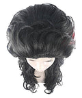 Women's Black Curly Layered Wig