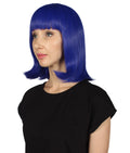 Women's Medium Bob Dark Blue Cosplay Wig