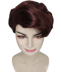 Women's Shoulder Length Side Part Brown Straight The Duchess Cosplay Wig | Premium Breathable Capless Cap