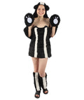Adult Unisex Black and White Short Bunny Costume Bundle with Hoodie, Best  Halloween Cosplay| Flame-retardant Synthetic Fiber