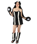 Adult Unisex Black and White Short Bunny Costume Bundle with Hoodie, Best  Halloween Cosplay| Flame-retardant Synthetic Fiber