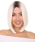 Katya Women's Shoulder Length Lace Front Bob with Dark Roots - Adult Fashion Wigs | Nunique | Nunique