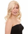 Womens Blonde Long Curly Wig