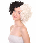 Cruel Ella Fashion Designer | Black and White Classic Character Wig  | Premium Halloween Wig