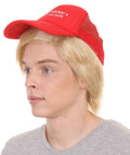 President II Mens Wig / Make America Great Again Hat | Blonde Wig | Premium Breathable Capless Cap