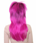 Neon Purple Mullet Long Wig