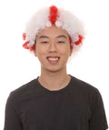England Sport Afro Wig