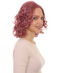 Adult Women's Pink Curly Wig | Party Ready Fancy Cosplay Halloween Wig | Premium Bretheble Capless Cap.